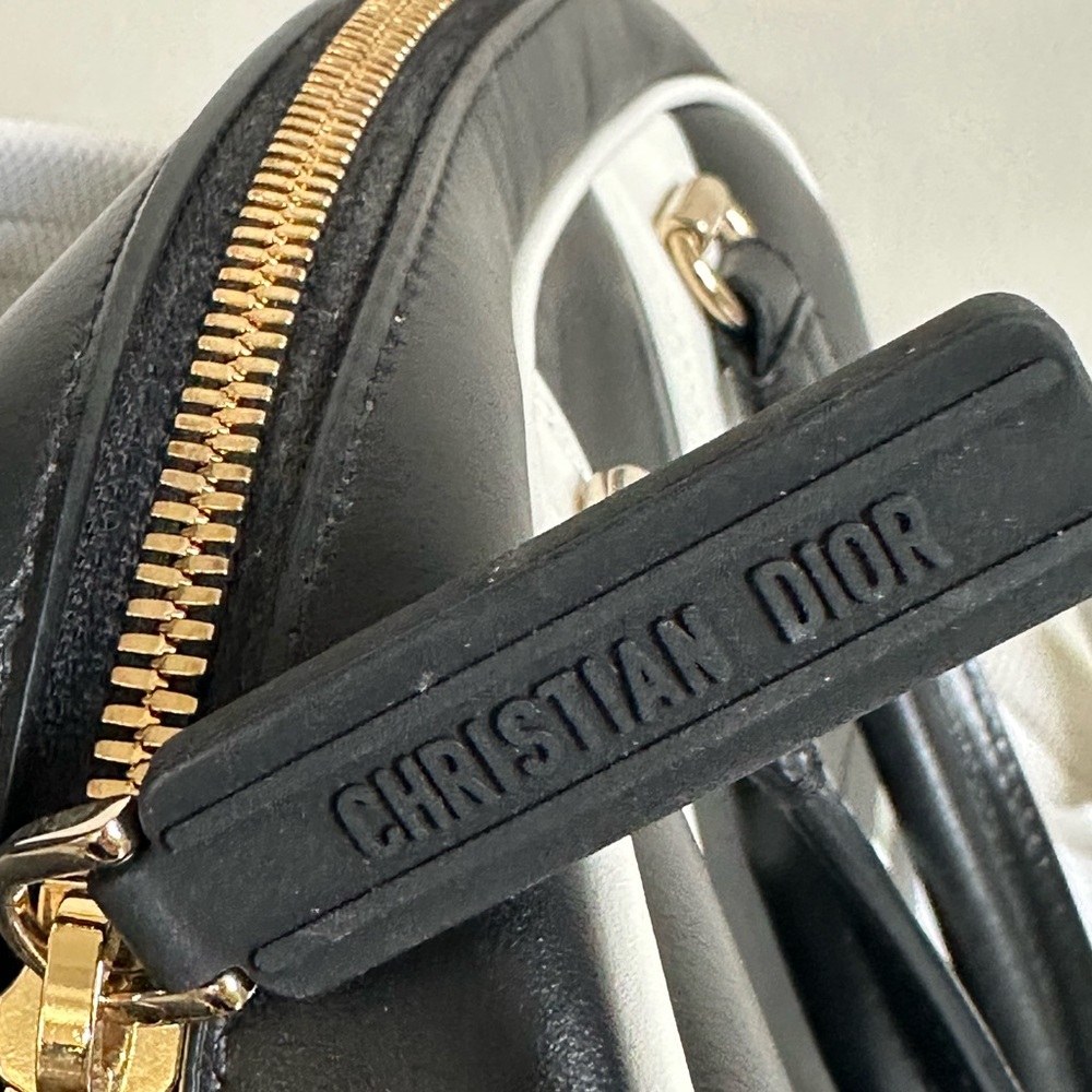 Christian Dior Small Bowling Ball Bag white/Navy - Picture 9 of 16